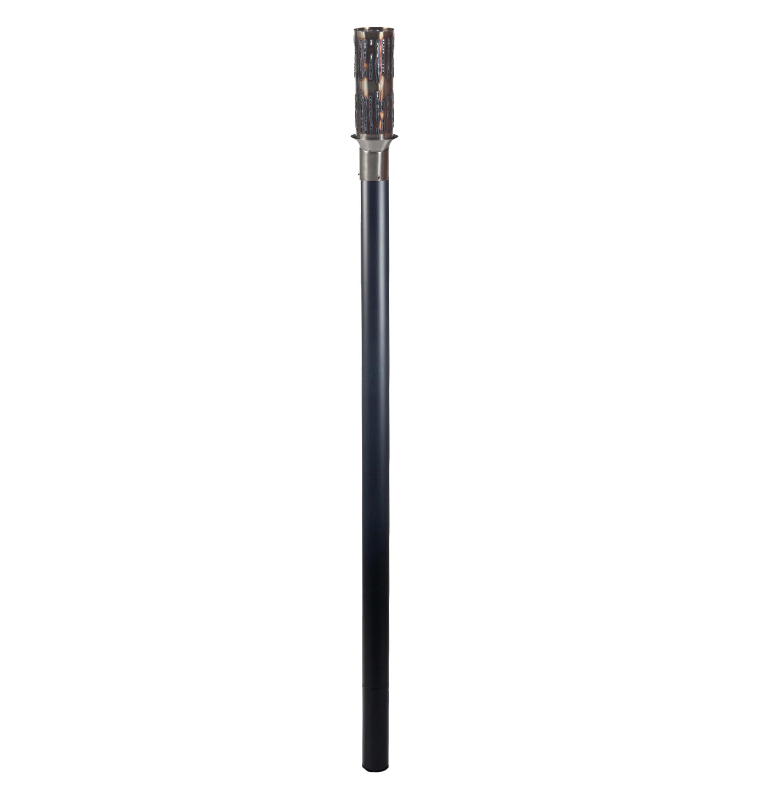 Fire by Design Bamboo Gas Torch Head with Black Powder-Coated Pole