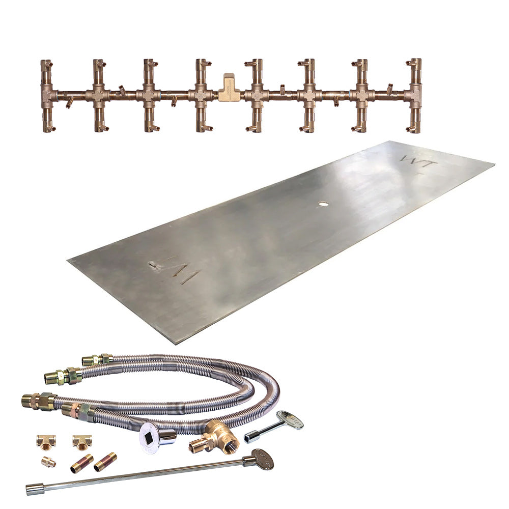Crossfire by Warming Trends CFBT-FLKV Match Light Tree-Style Brass Gas Fire Pit Burner Kit