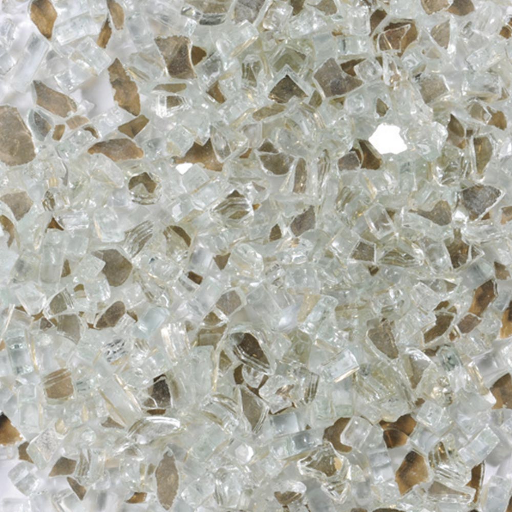Superior Decorative Platinum Fire Glass, 5 lbs
