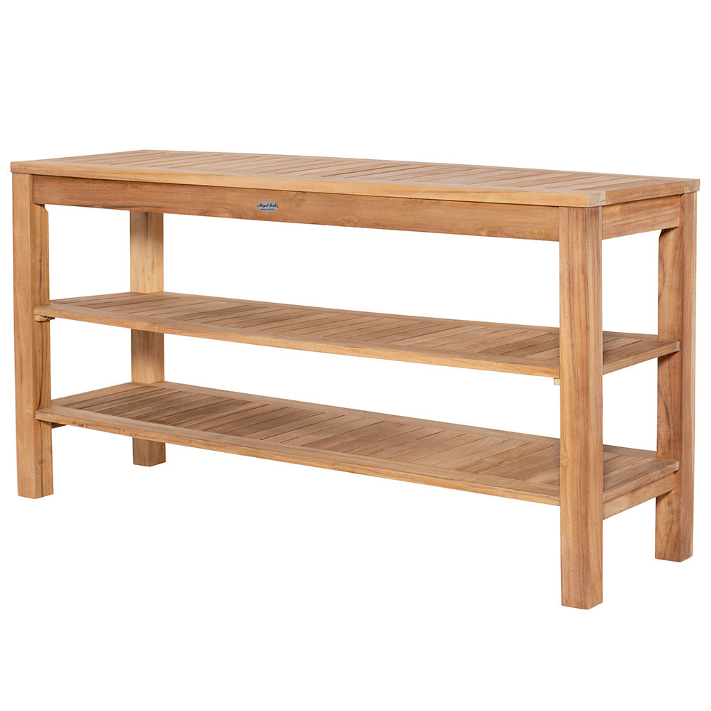 Royal Teak Collection Console Table with Two Shelves