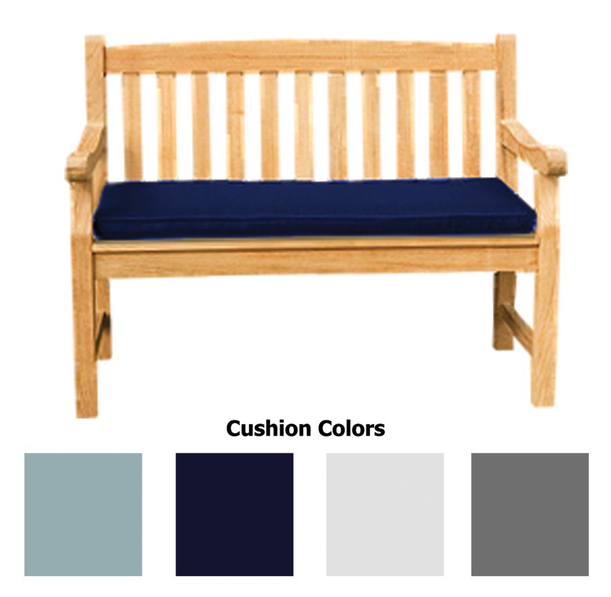 Royal Teak Collection CU2 Two Seater Cushion for Classic 4-Foot Bench