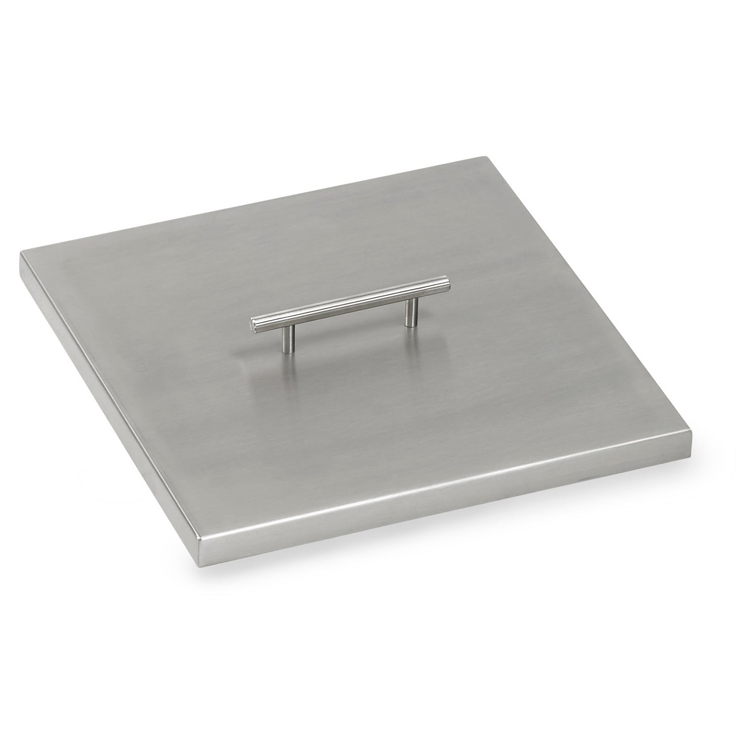 American Fire Glass Fire Pit Burner Cover, Stainless Steel, Square, 15x15 Inch