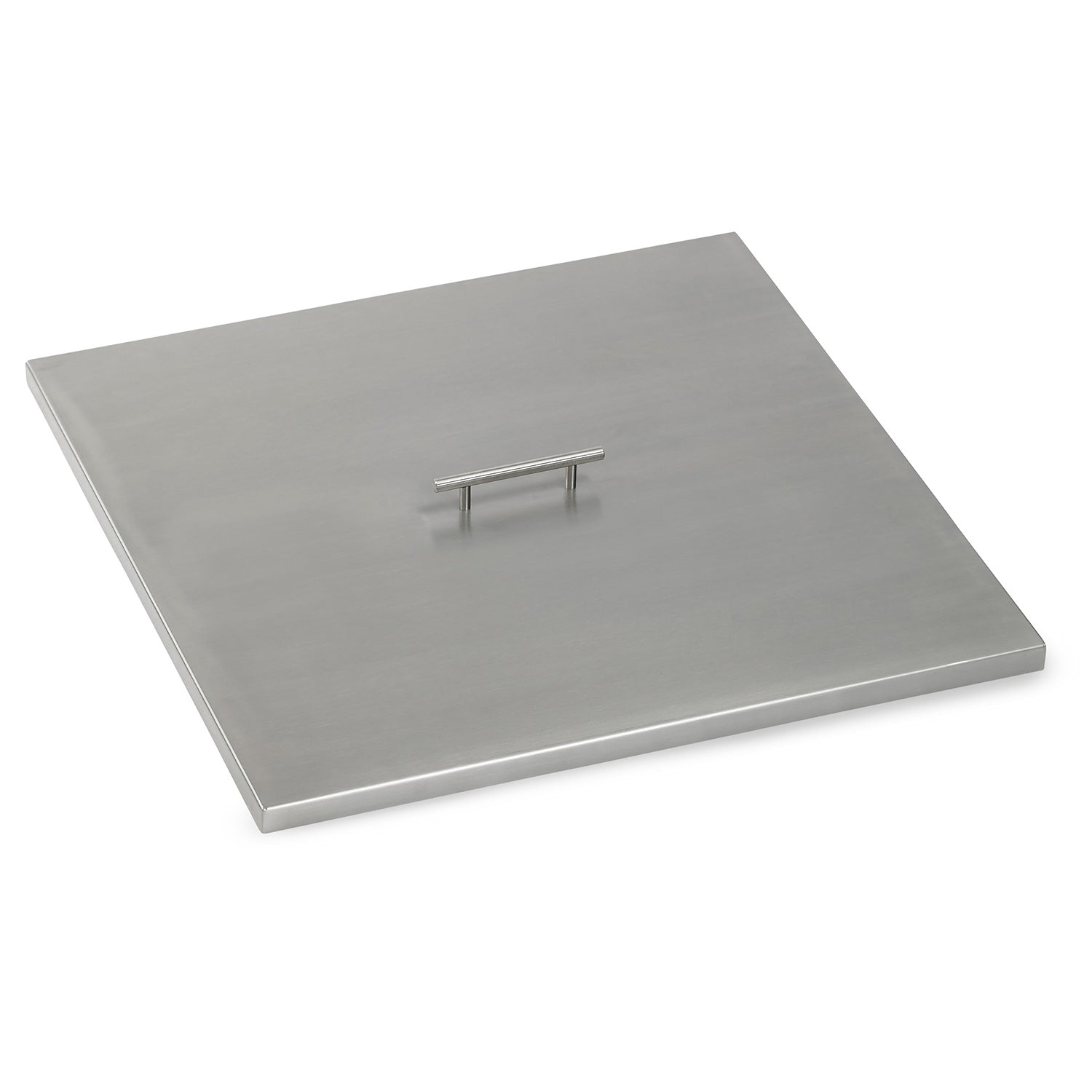 American Fire Glass Fire Pit Burner Cover, Stainless Steel, Square, 27x27 Inch