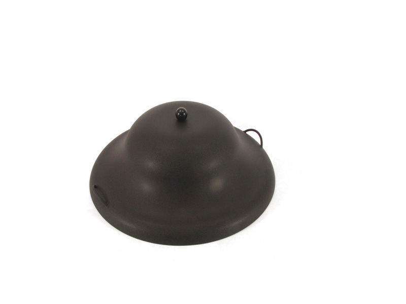 HPC Fire Round Aluminum Fire Pit Cover, 32 Inch, Black