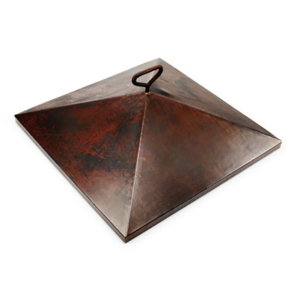 HPC Fire Square Smooth Copper Cover for 36 Inch Sierra Bowl
