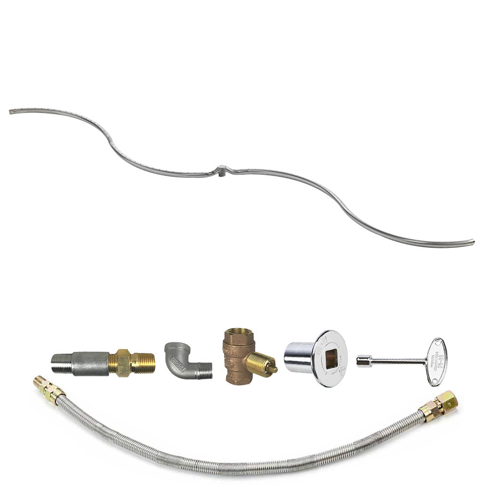 Spotix Rectangle HPC Match Lit Fire Pit S-FIRE Burner Kits