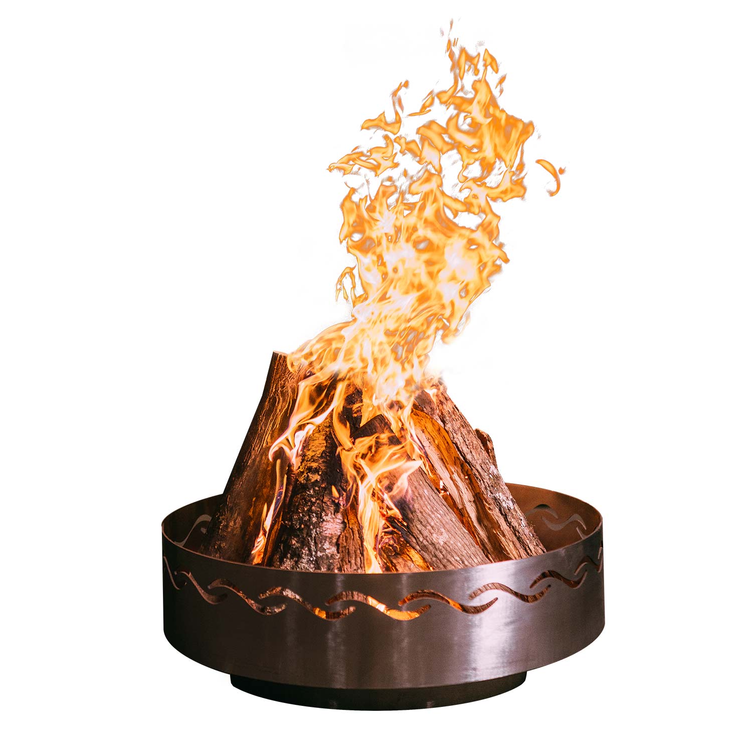 Pit Art Fire Surfer Wood Fire Pit, 30-inch