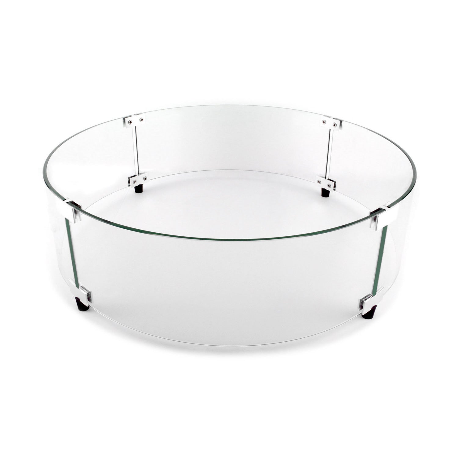 The Outdoor GreatRoom Company Round Glass Wind Guard for 12-Inch Burner, 14.5-Inch Diameter