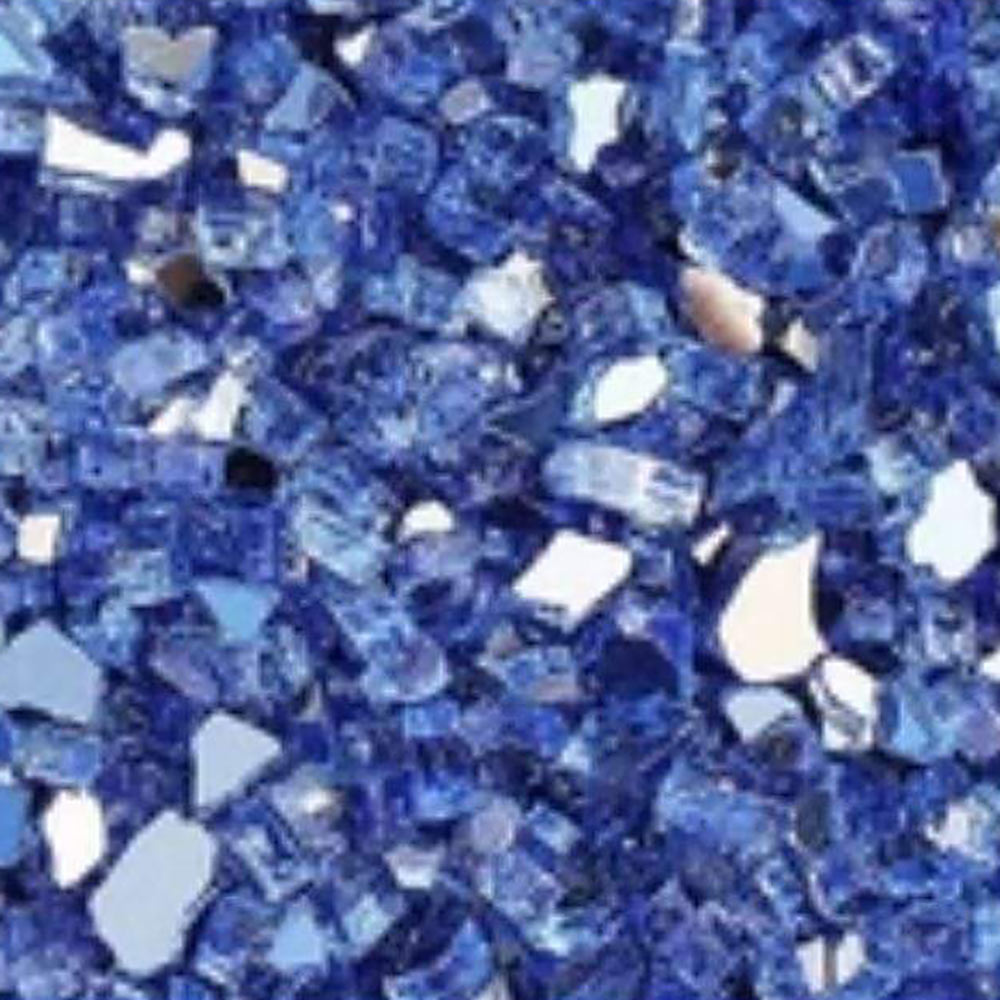 Superior Sapphire Blue Large Crushed Glass Media, 5 lbs