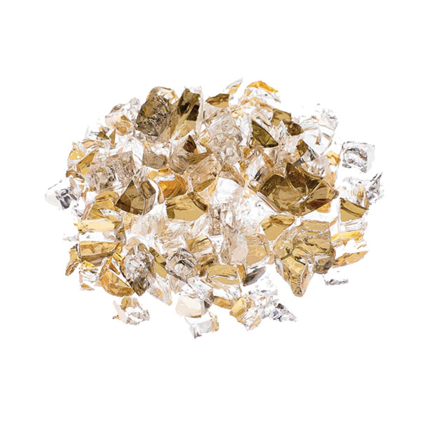 Prism Hardscapes 1/4-inch Metallic Fireglass, 10 LB, Golden