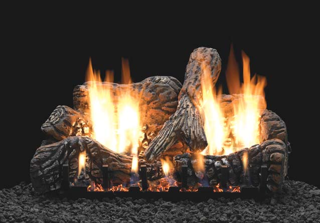 White Mountain Hearth LSxxC2 Ceramic Fiber Charred Oak Gas Logs Only