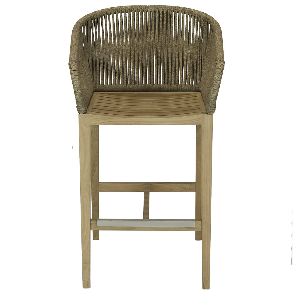 Royal Teak Collection Malibu Bar Chair, Dessert Sand