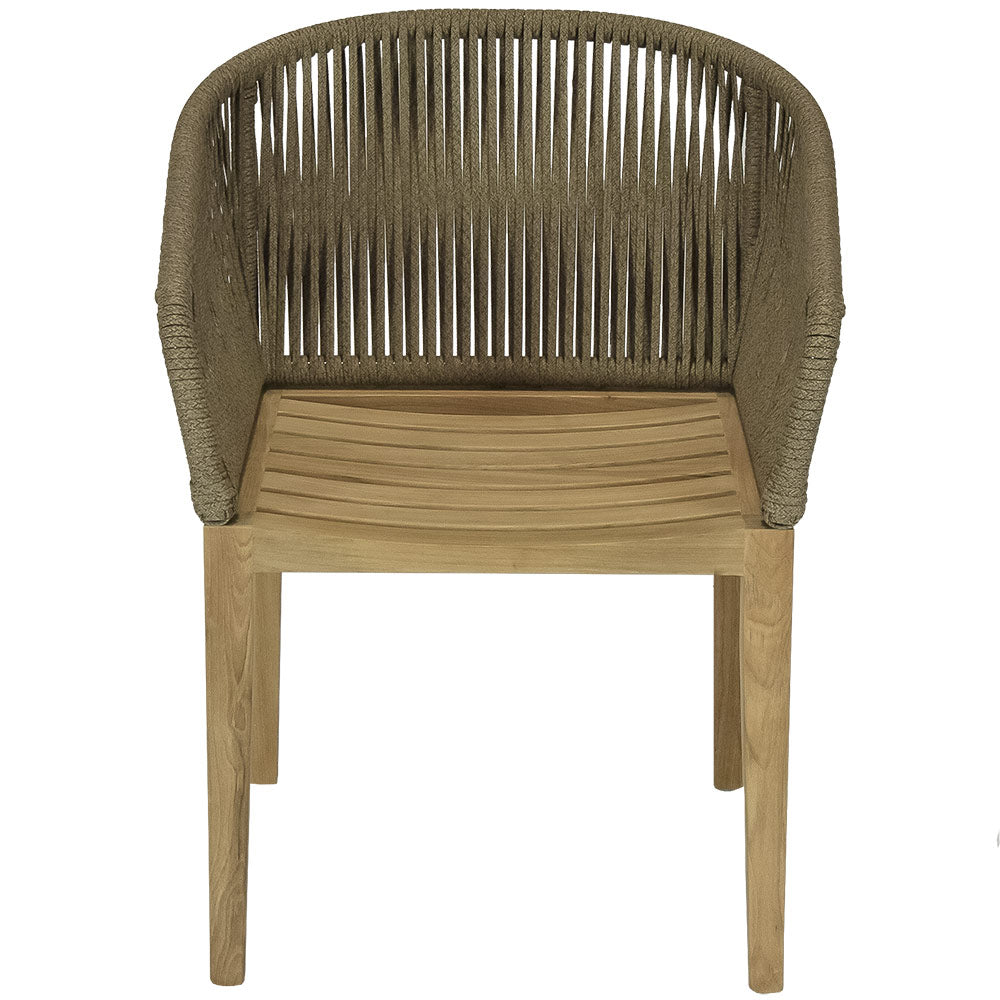 Royal Teak Collection Malibu Dining Chair, Dessert Sand