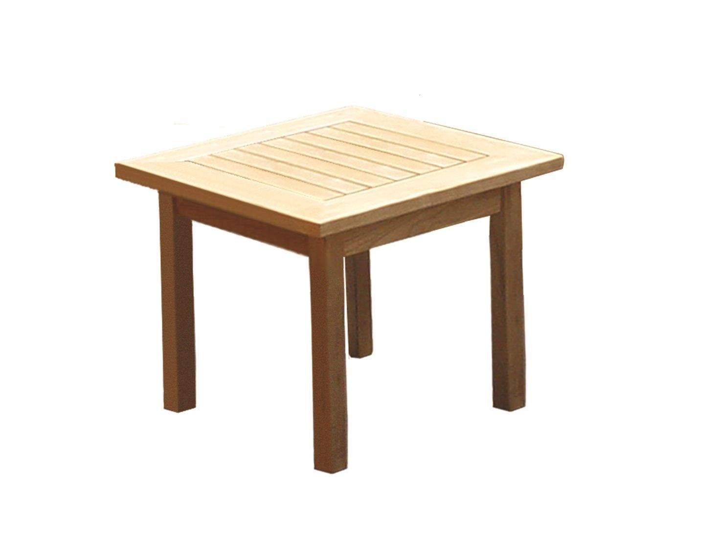 Royal Teak Collection Miami Deep Seating Square Teak Side Table
