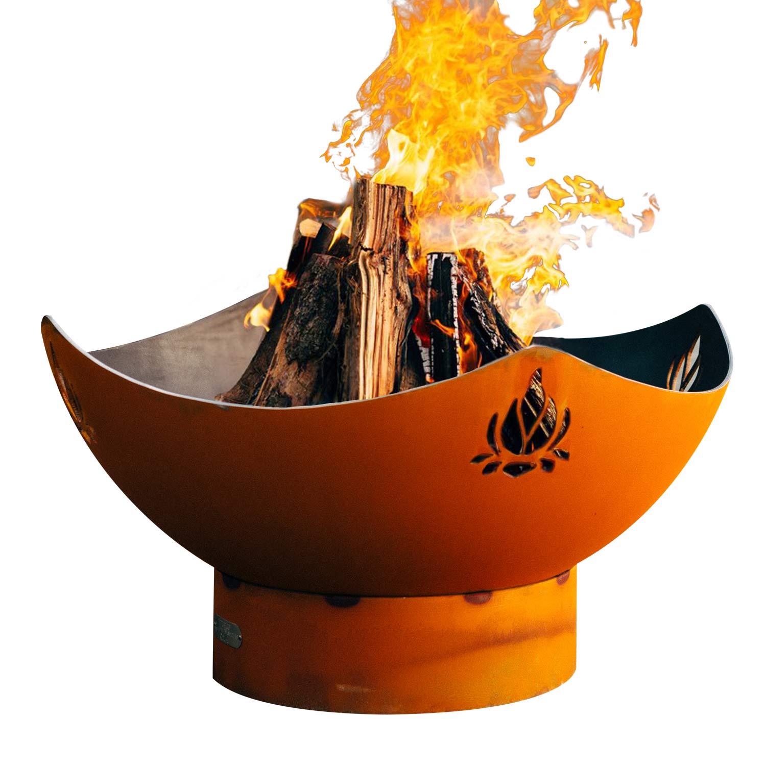 Fire Pit Art Namaste Wood Fire Pit