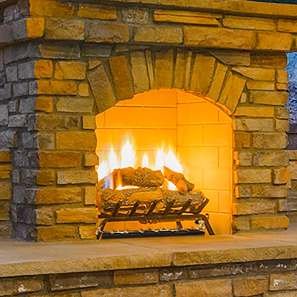 Warming Trends Outdoor Fireplace Kit for 48-Inch Opening or Larger, Tree-Style Burner