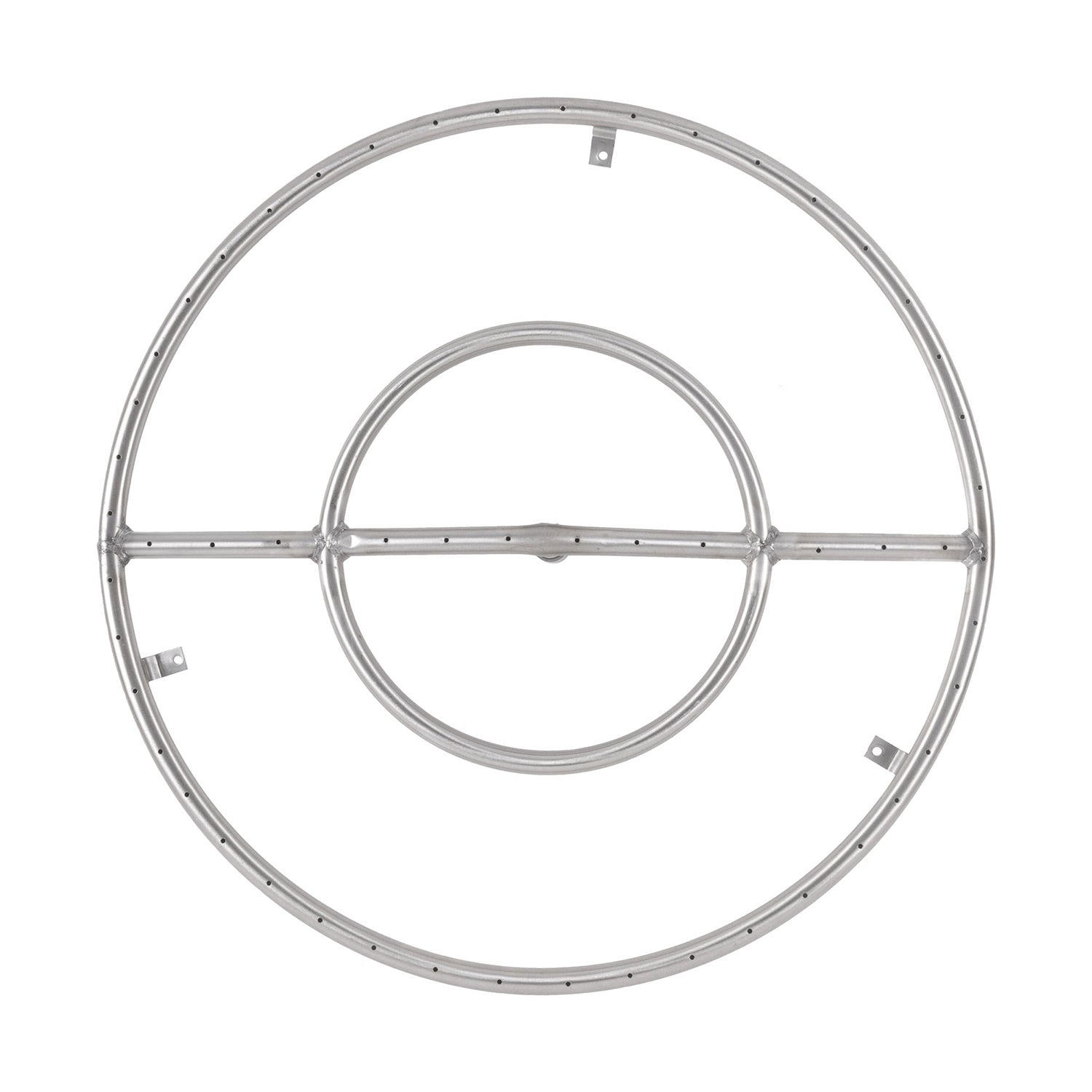 The Outdoor Plus OPT-1xx Round Stainless Steel Gas Fire Pit Burner