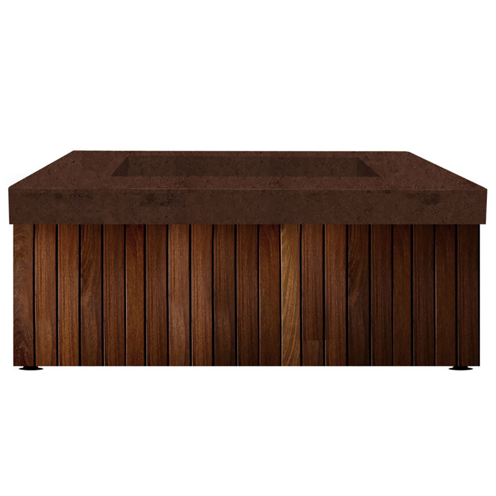 Prism Hardscapes PH-482 Manchester Concrete Gas Fire Pit, 42-Inch