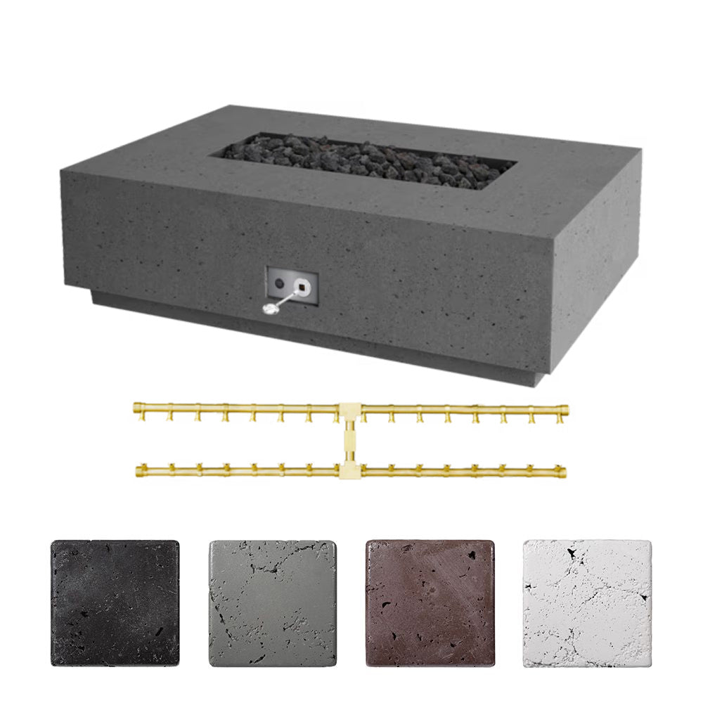 Firegear Sanctuary 1 56x38-Inch Pro Series Concrete Gas Fire Table