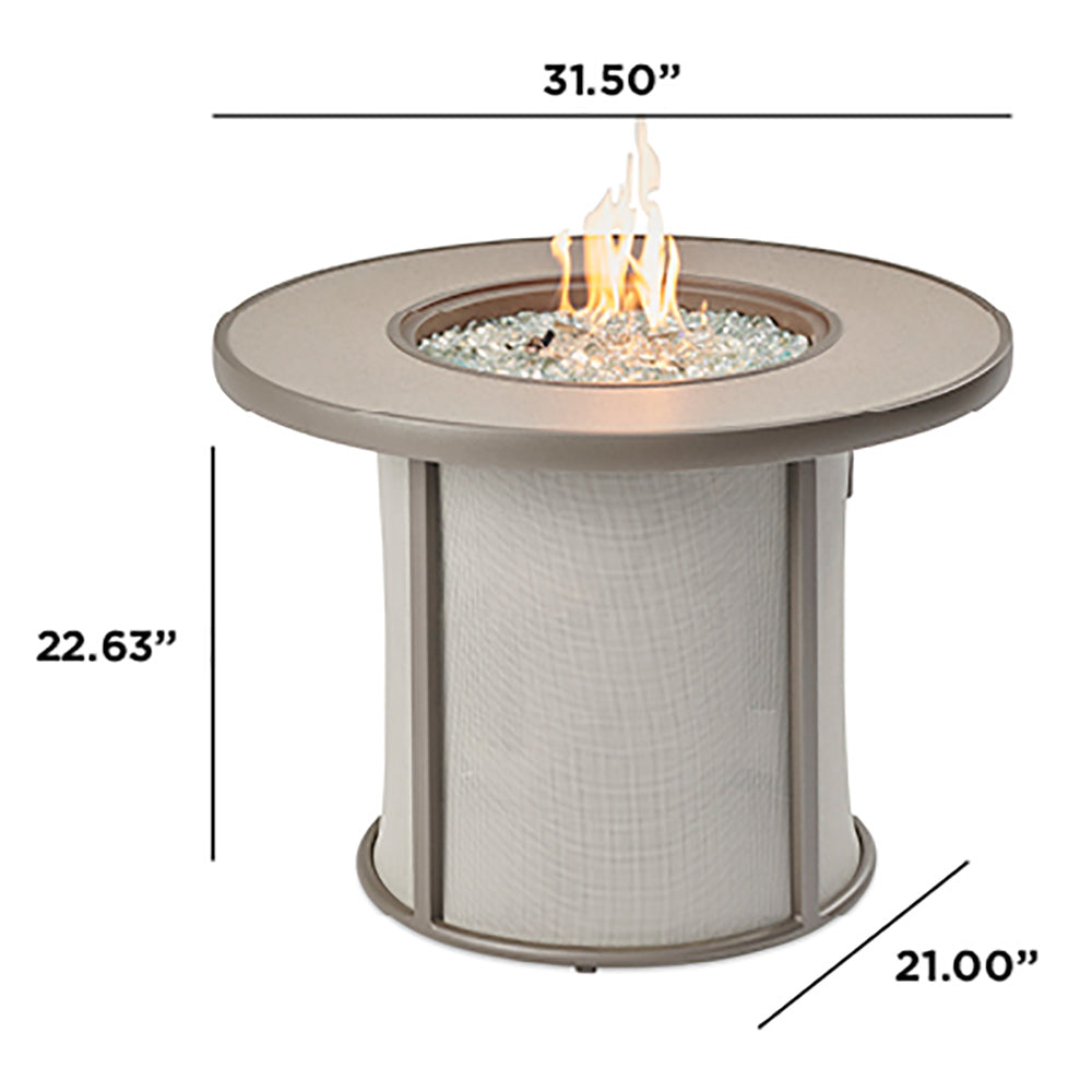 The Outdoor GreatRoom Company SF-32-K Stonefire Gas Fire Table, 32x32-Inches