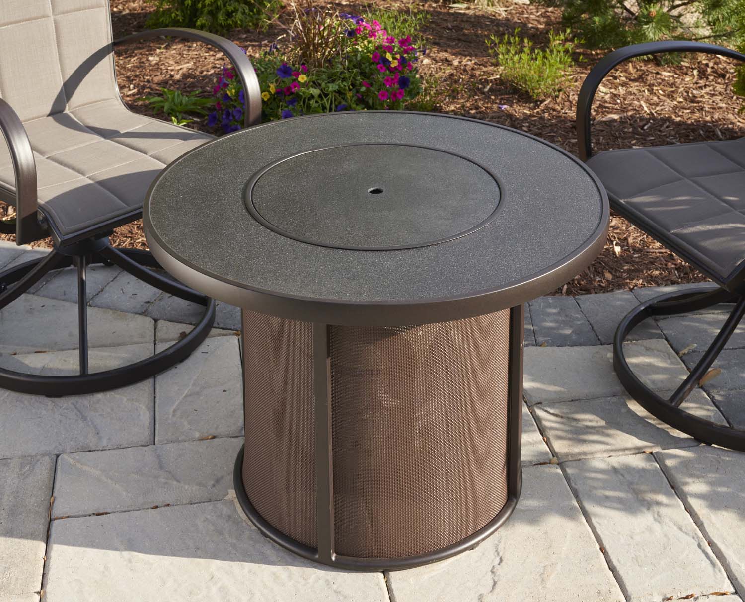 The Outdoor GreatRoom Company SF-32-K Stonefire Gas Fire Table, 32x32-Inches