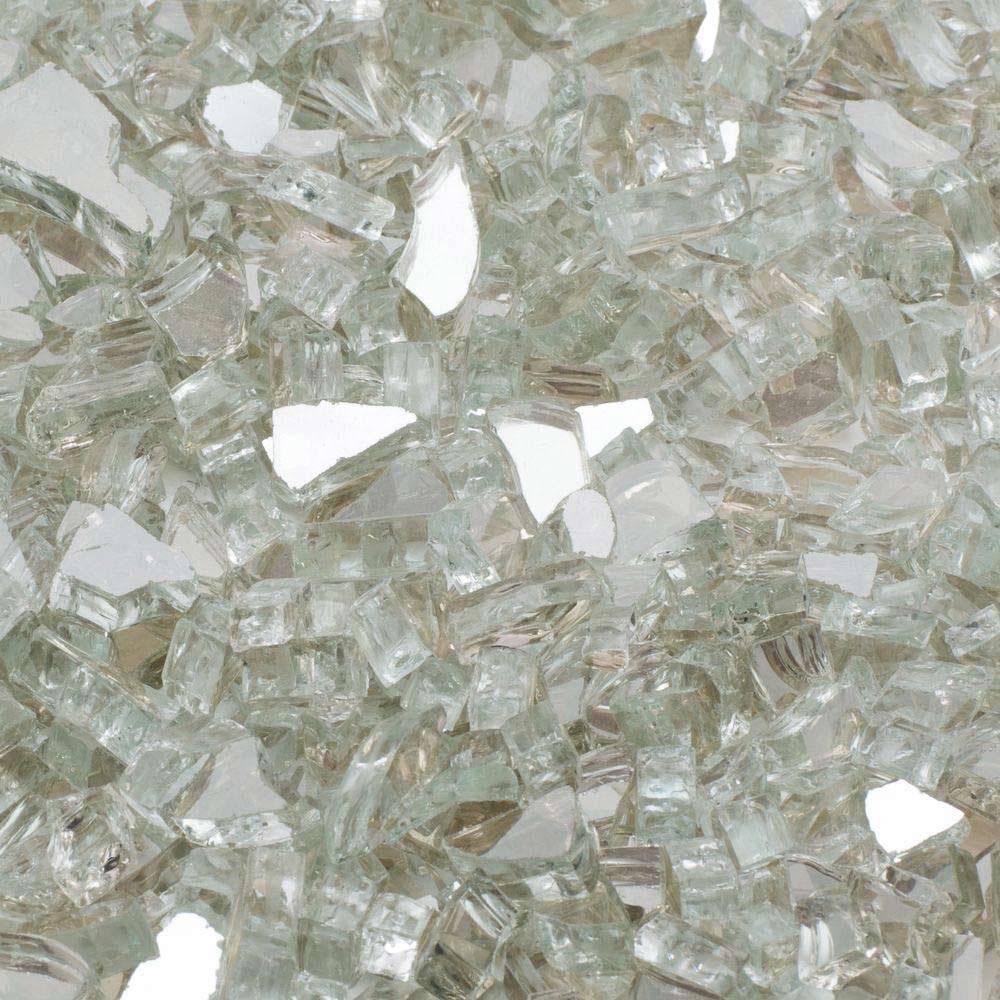 Slick Rock Clear Fire Glass, 25 Pounds
