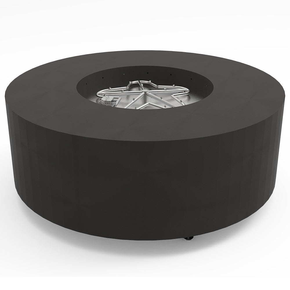 HPC Fire Agni 60-Inch Round Metal Fire Pit with Torpedo Burner