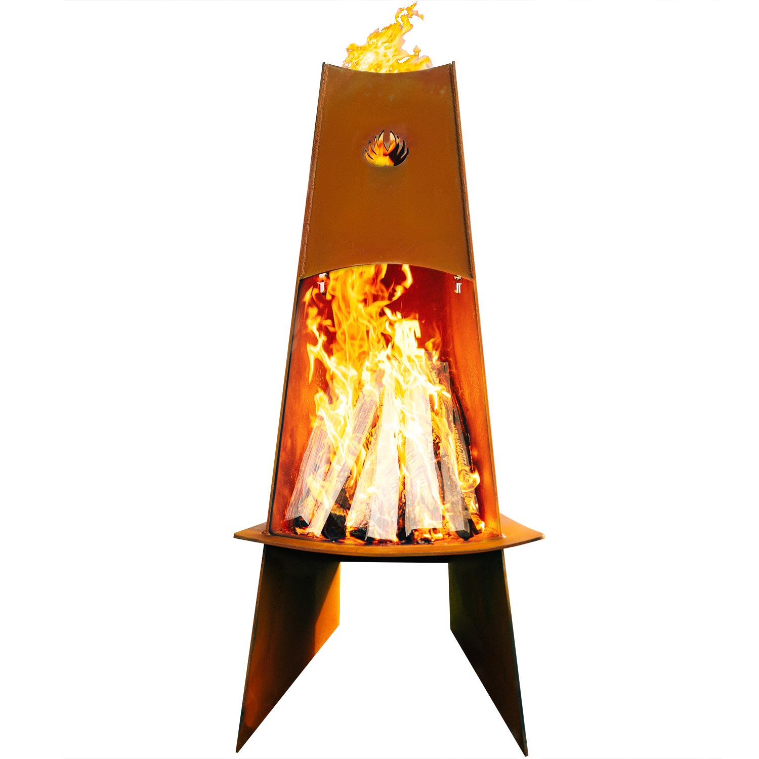Fire Pit Art Vesuvious Wood Fire Pit