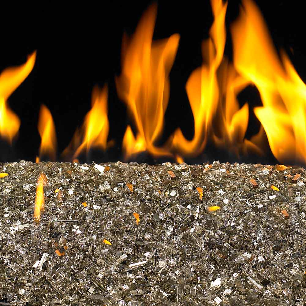 Real Fyre Bronze Reflective Fire Glass, 10 Pounds