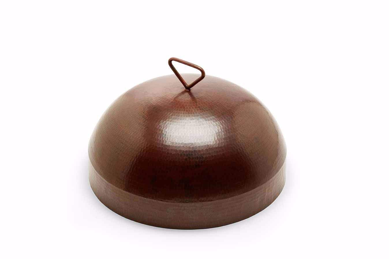HPC Fire Round Hammered Copper Cover for 26 Inch Tempe/32 Inch Mesa Bowls