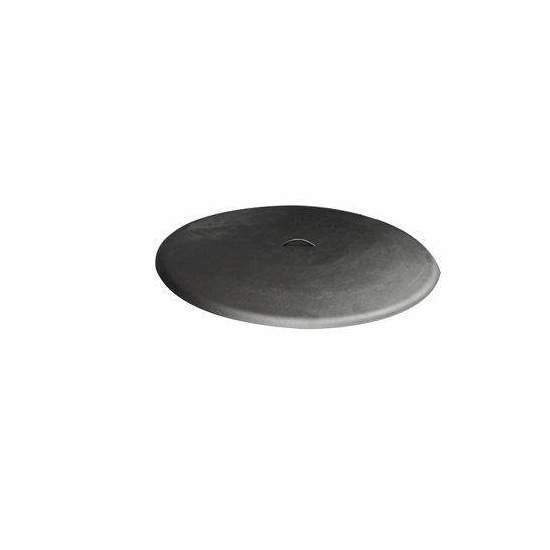 HPC Fire Round Aluminum Fire Pit Cover, 48 Inch, Black