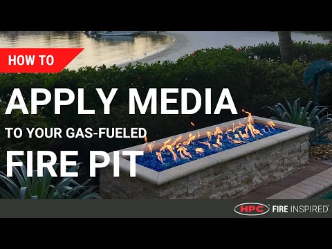 HPC Fire Penta or Round Electronic Ignition Gas Fire Pit Kit with Round Flat Pan