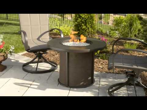 The Outdoor GreatRoom Company SF-32-K Stonefire Gas Fire Table, 32x32-Inches