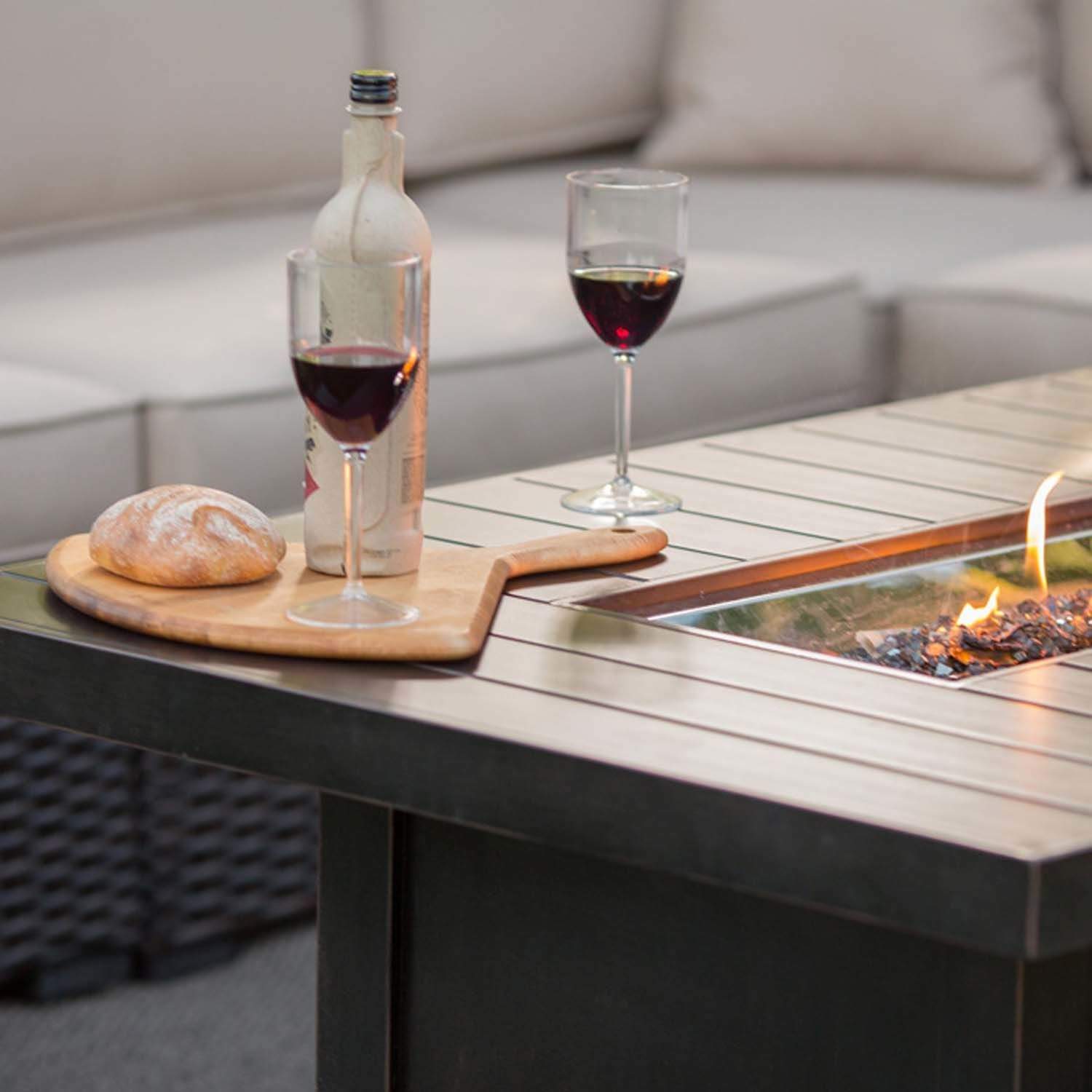 Napoleon St. Tropez Patio Flame Fire Table, Rectangular