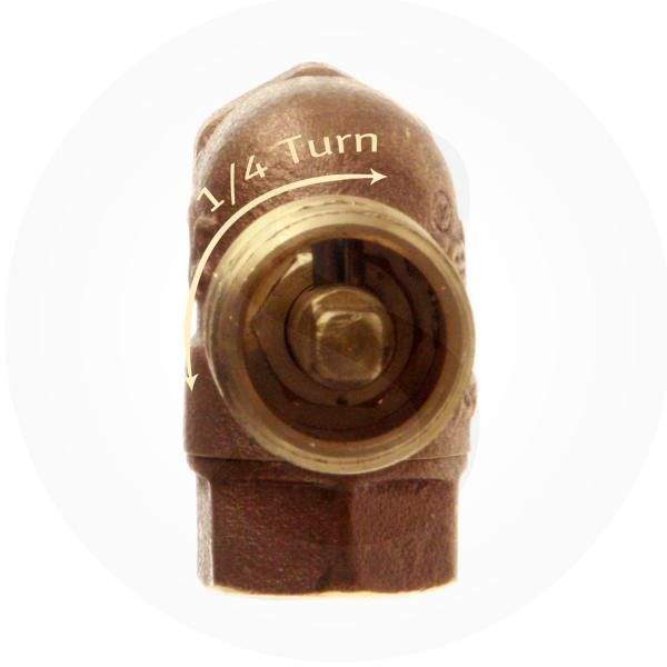 HPC Fire 1/2 Inch Angled Gas Fire Pit Shut Off Valve Kits