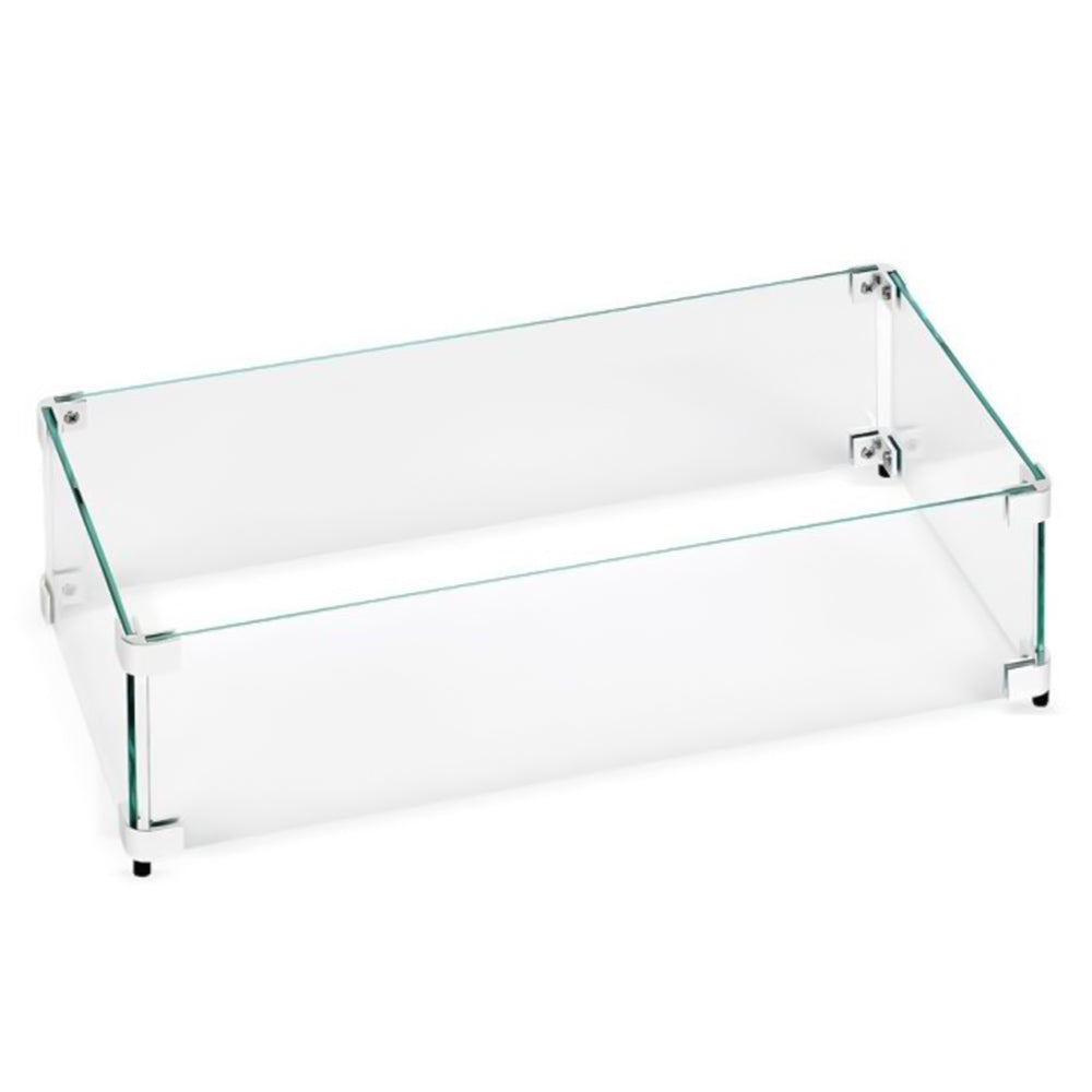 Warming Trends Glass Wind Guard for AON 60-Inch Rectangle Gas Fire Table