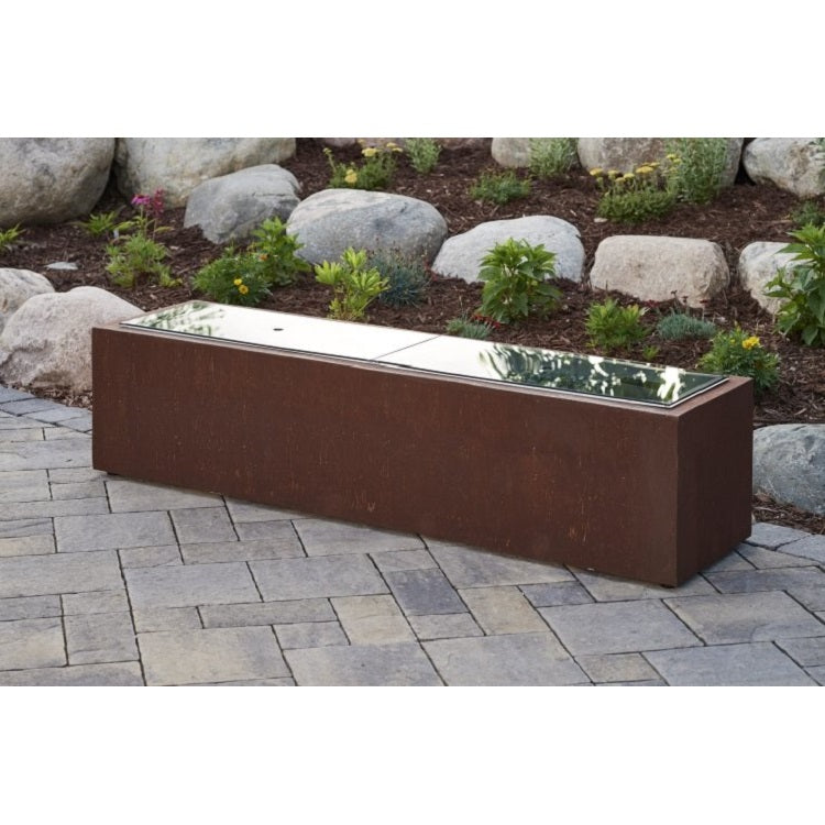The Outdoor GreatRoom Company Rectangular Gray Glass Burner Cover for 12x64-Inch Burner