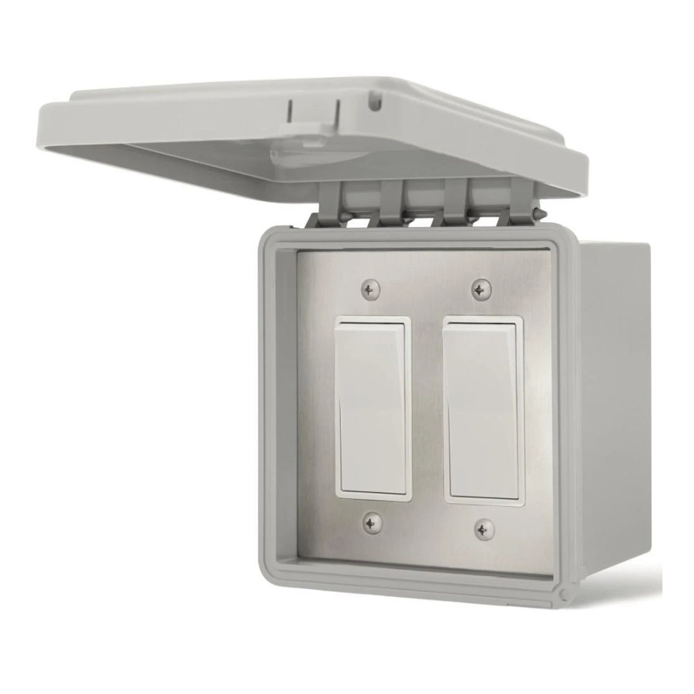 Infratech On/Off Switch Dual Surface Mount with Weatherproof Box and Cover