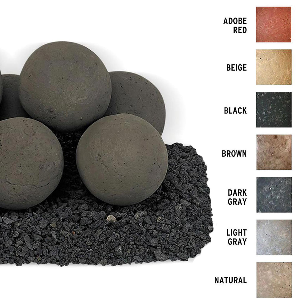 Rasmussen MFB-30-3 Deluxe Massive Smooth FireBalls for 30-Inch Linear Burner, 5-Inch Diameter