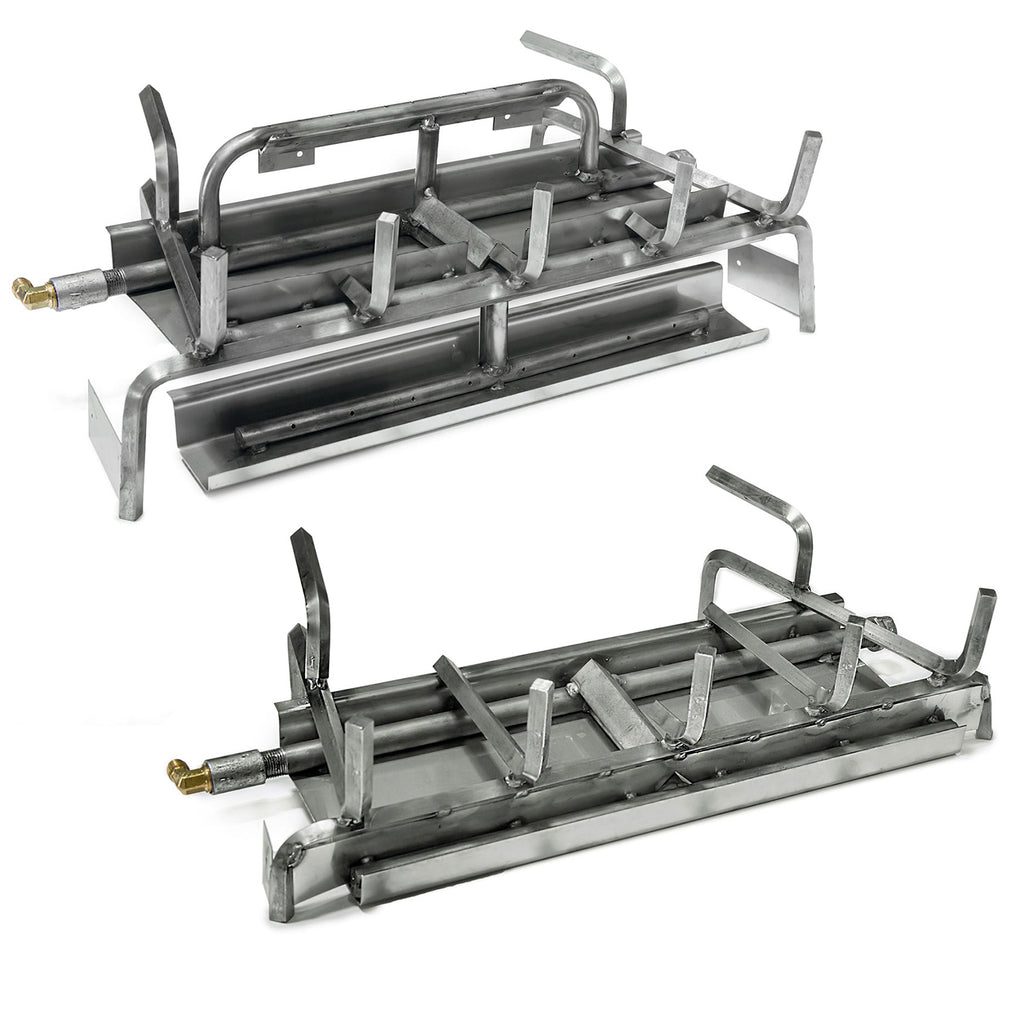Grand Canyon Western Driftwood Vented Gas Log Set with Stainless Steel Burner