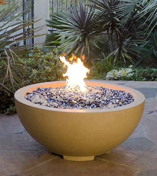 American Fyre Designs 32-Inch Round GFRC Gas Fire Bowl