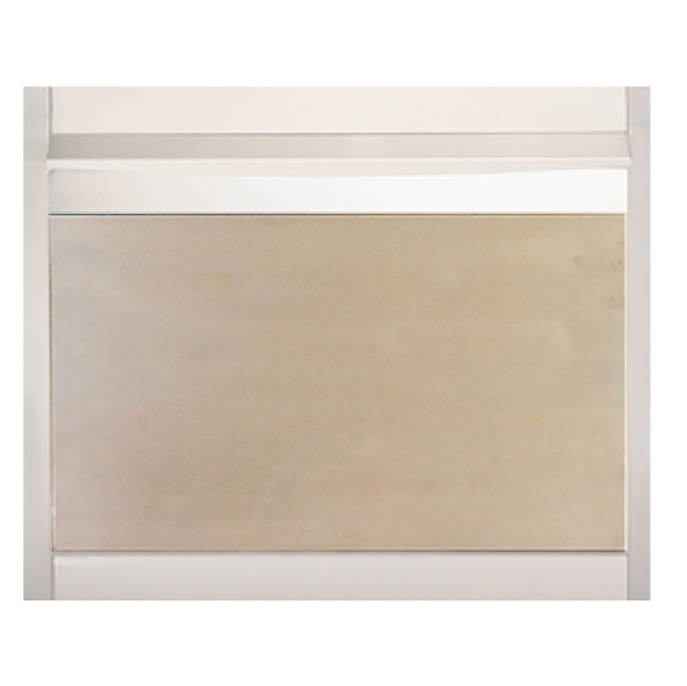 Stainless steel outdoor fireplace weather cover, rectangular panel