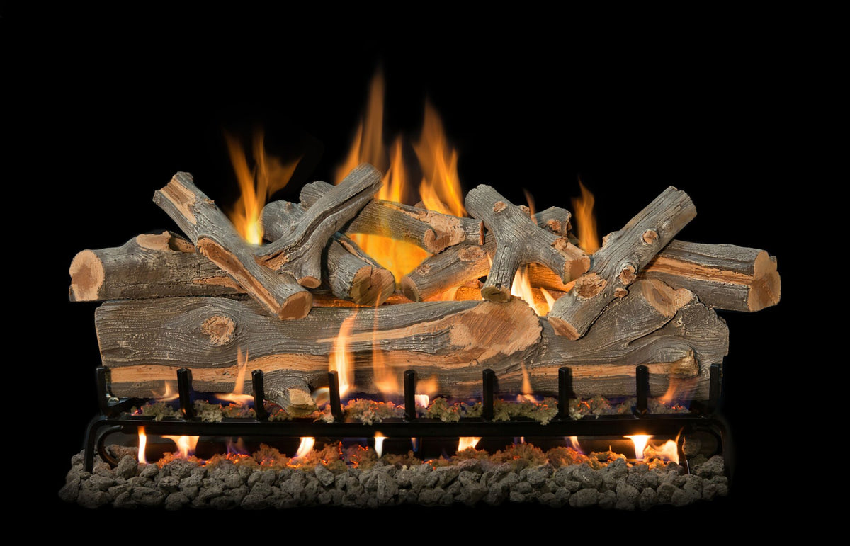 Grand Canyon Arizona Juniper Vented Gas Log Set with Stainless Steel Burner