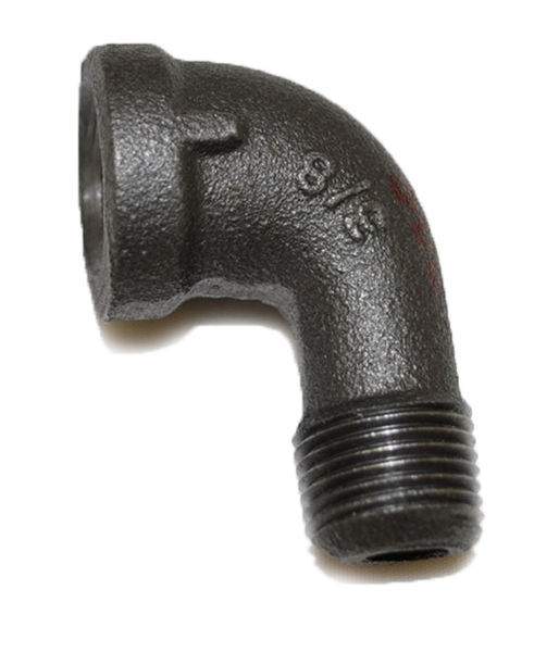 Fire 502 Black Iron 90 Degree Street Elbow, 3/8-Inch MPT to 3/8-Inch FPT