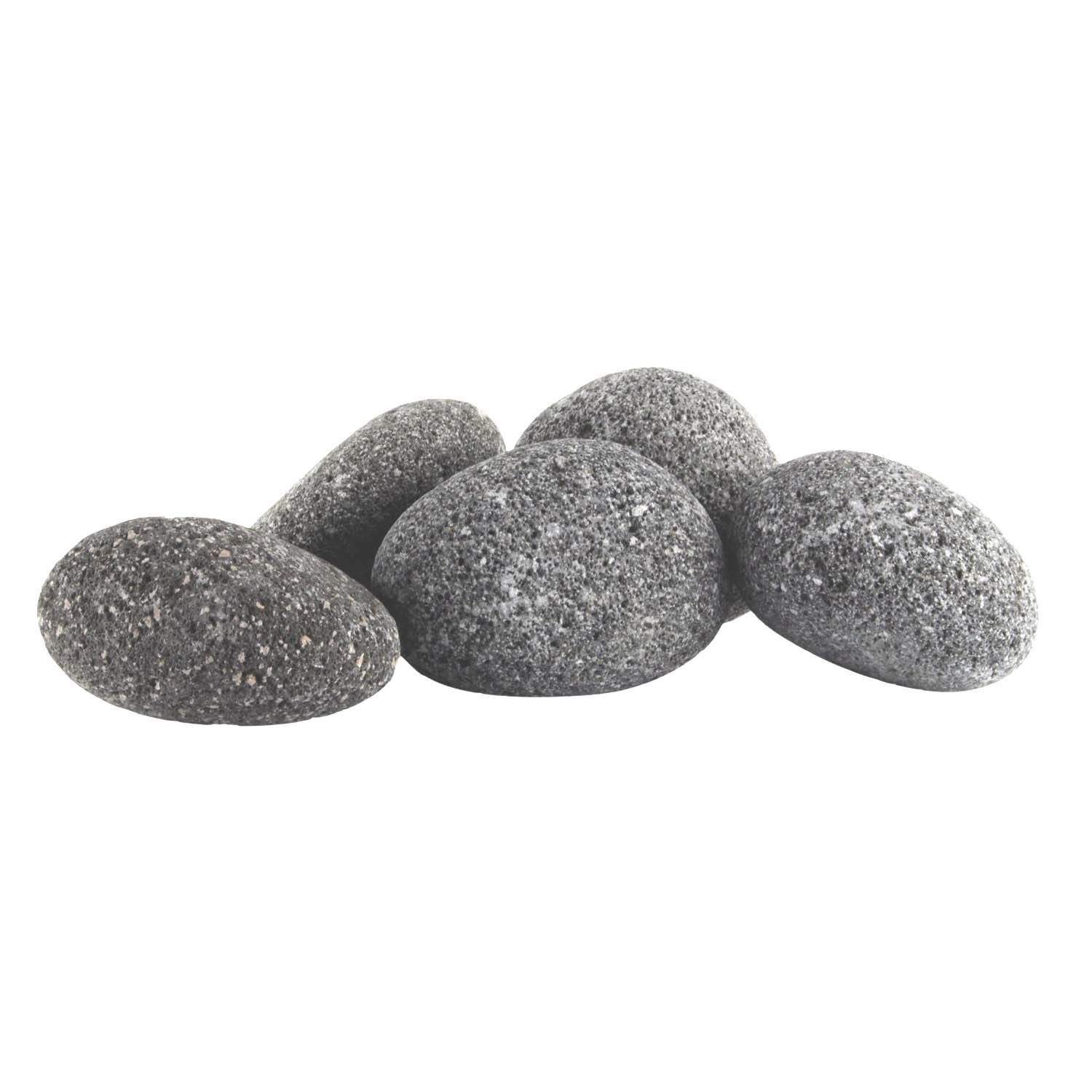 HPC Fire Grey Rolled Lava Stone, 1/2 Cubic Foot, 2.5-4.5 Inches