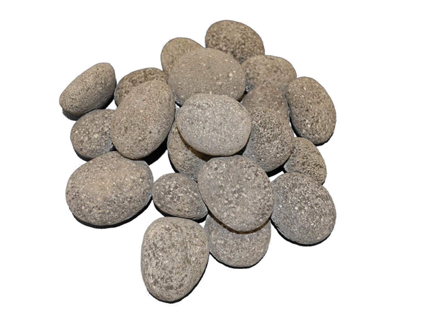 HPC Fire Grey Rolled Lava Stone, 1/2 Cubic Foot, 2.5-4.5 Inches