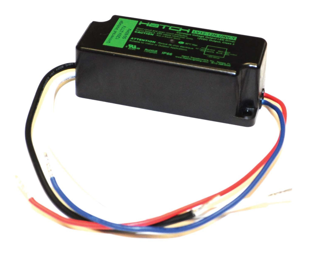 HPC Fire LED driver module with wiring leads, black housing and green label