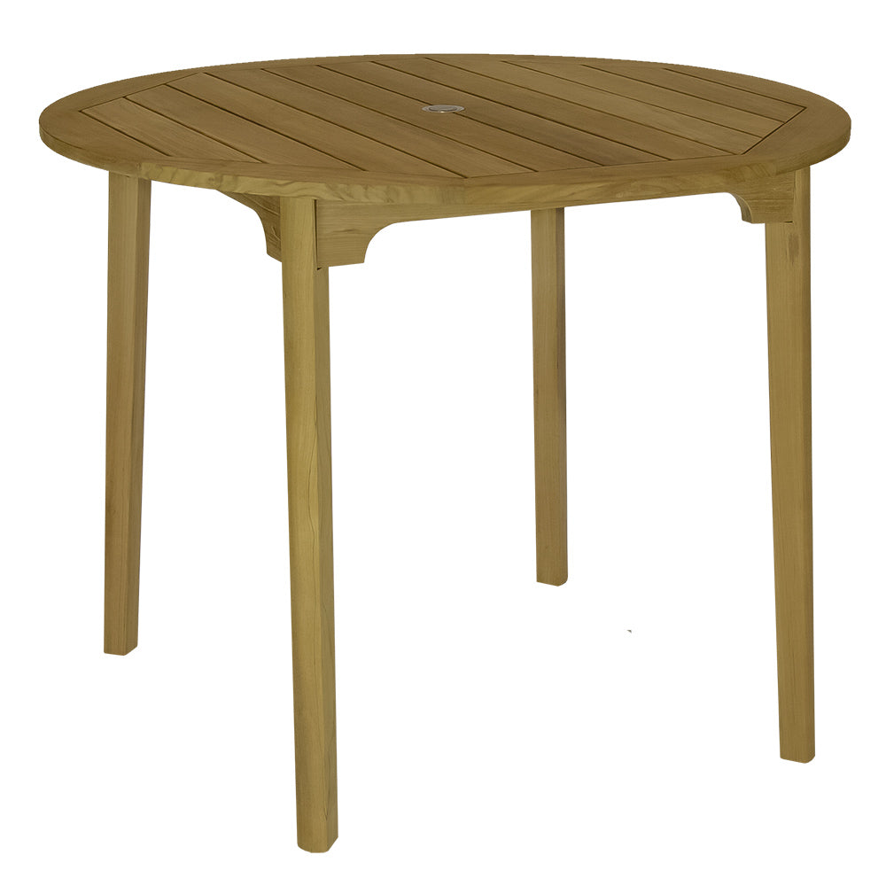Royal Teak Collection Round Admiral Teak Bar Table, 50-Inch
