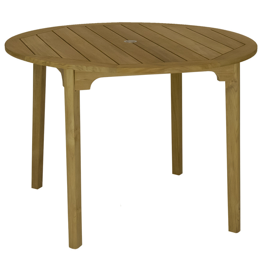 Royal Teak Collection Round Admiral Teak Counter Height Table, 50-Inch