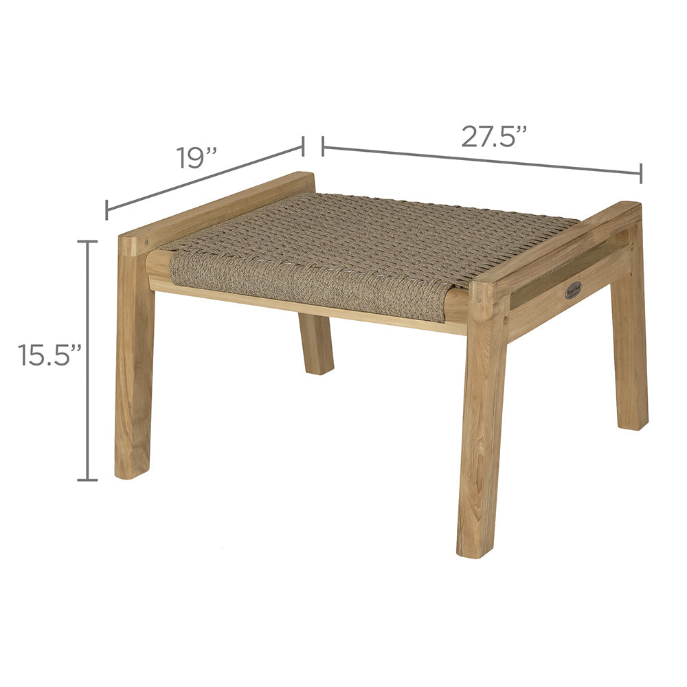 Royal Teak Collection Admiral Ottoman, Sand